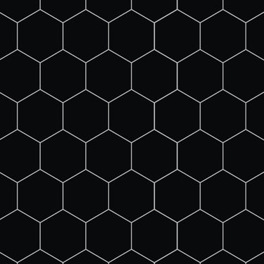 Fibo Urban Black Silk Hexagonal Wall Panel